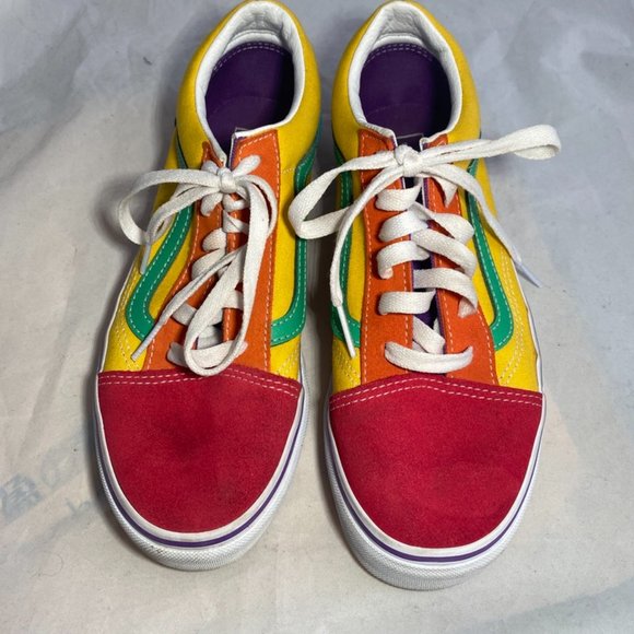 Van's Old Skool Colorblock Sneakers - Sz 6 Juniors - Picture 2 of 8